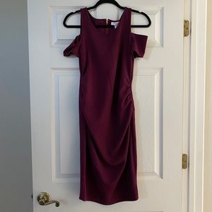 Purple Maternity Cocktail Dress